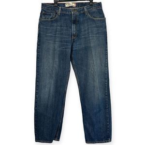 Levis 559 Relaxed Straight 38x34 Medium Wash Denim Blue Jeans Zip
